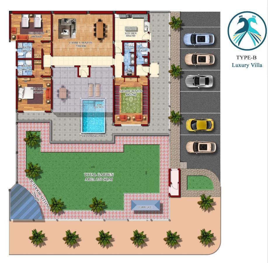 Asahalah Farm Pool Villas Ес-Сіб Екстер'єр фото